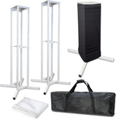 Totem Light & Speaker Stands with Black/White Scrims and Bag (Pair)
